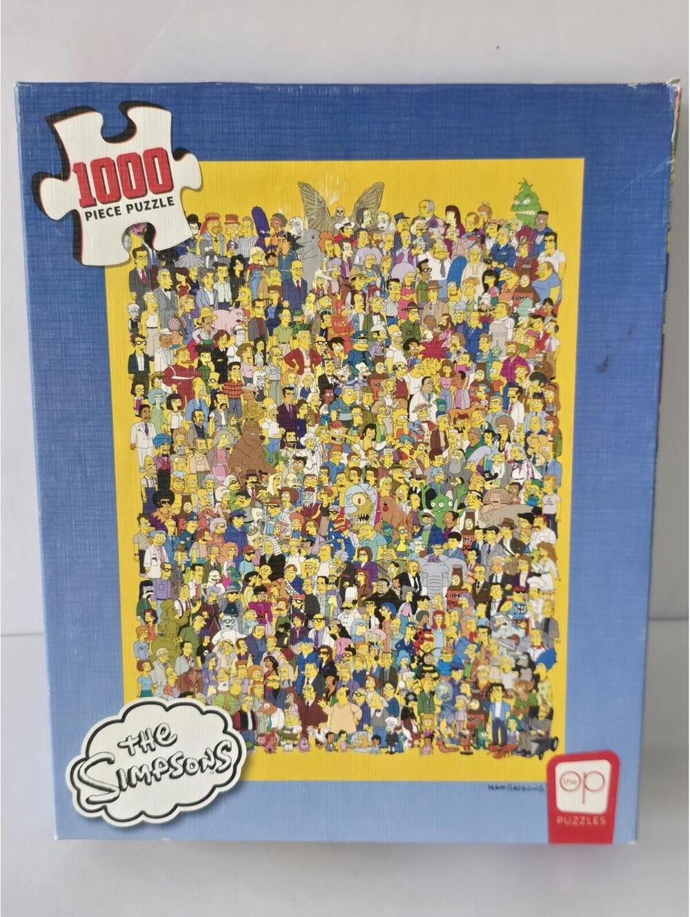 The Simpsons Puzzle Cast Of Thousands 1000 Pc Complete 2020 USAopoly OP